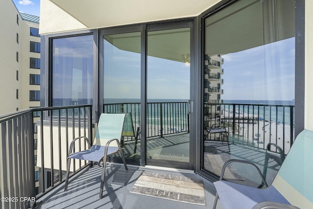 9850 S Thomas Dr Unit 810E, Panama City, FL 32408 - balcony featuring a water view