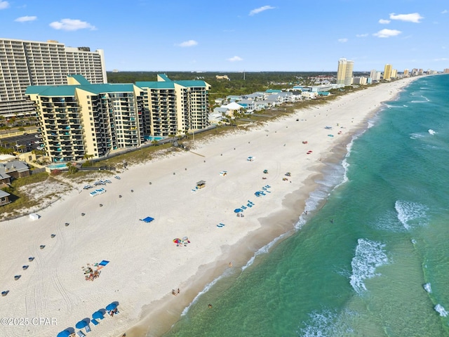 9850 S Thomas Dr Unit 810E, Panama City, FL 32408 - drone / aerial view of expansive beach
