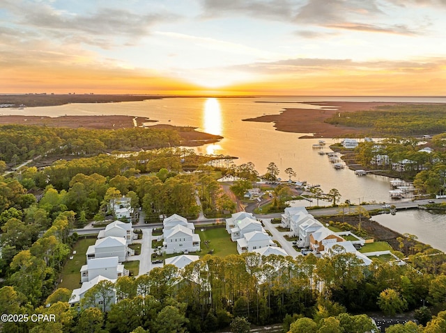 19 Mckenna Way, Santa Rosa Beach, FL 32459 - bird's eye view featuring a water view and a residential view