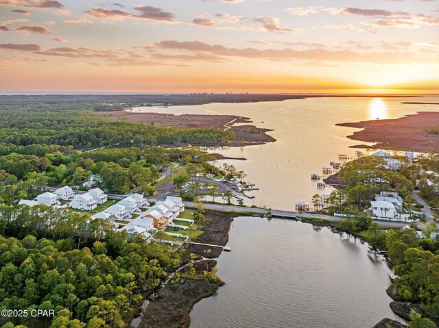 19 Mckenna Way, Santa Rosa Beach, FL 32459 - aerial view at dusk with a water view