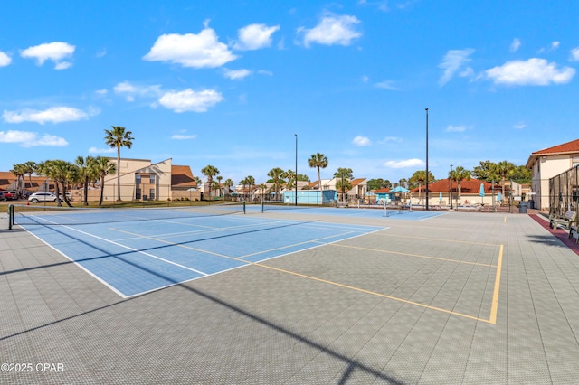 17462 Front Beach Rd Unit 24C, Panama City Beach, FL 32413 - view of tennis court with a residential view and community basketball court
