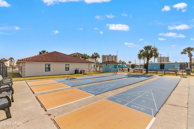 17462 Front Beach Rd Unit 24C, Panama City Beach, FL 32413 - surrounding community with shuffleboard