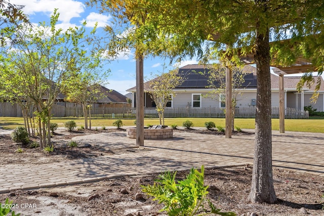 111 Water Lilly Cv, Panama City, FL 32404 - back of property with roof mounted solar panels