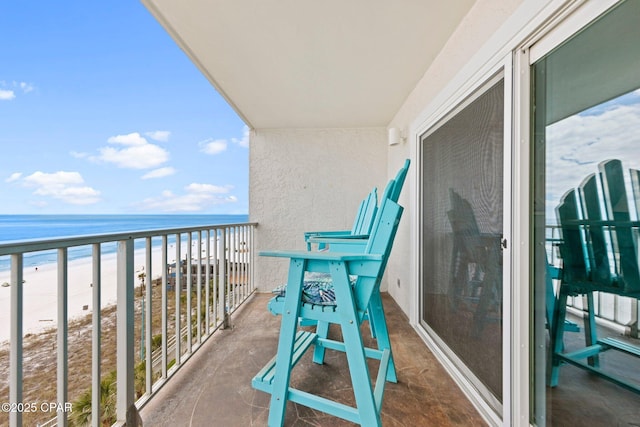 8743 Thomas Dr Unit 809, Panama City Beach, FL 32408 - balcony with view of water and beach