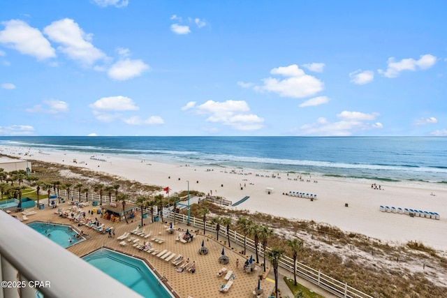 8743 Thomas Dr Unit 809, Panama City Beach, FL 32408 - water view featuring nearby beach