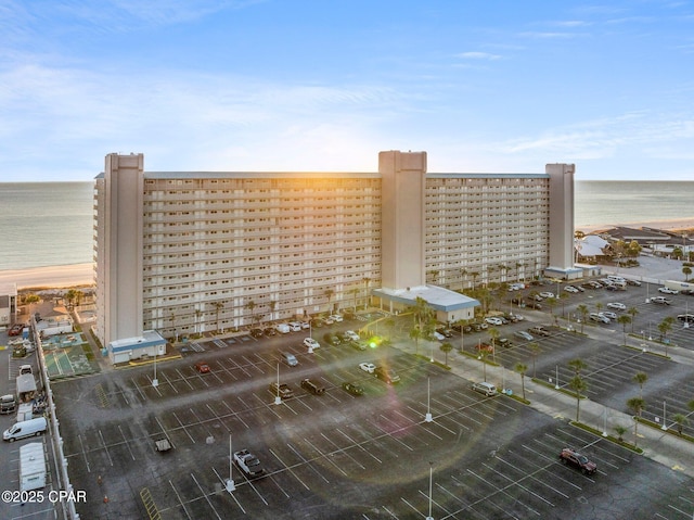 8743 Thomas Dr Unit 809, Panama City Beach, FL 32408 - view of property with view of water and beach