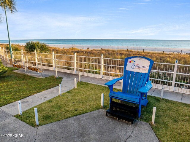 8743 Thomas Dr Unit 809, Panama City Beach, FL 32408 - view of property's community with view of water and beach