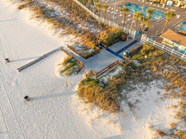 8743 Thomas Dr Unit 809, Panama City Beach, FL 32408 - view from above of property with a pool