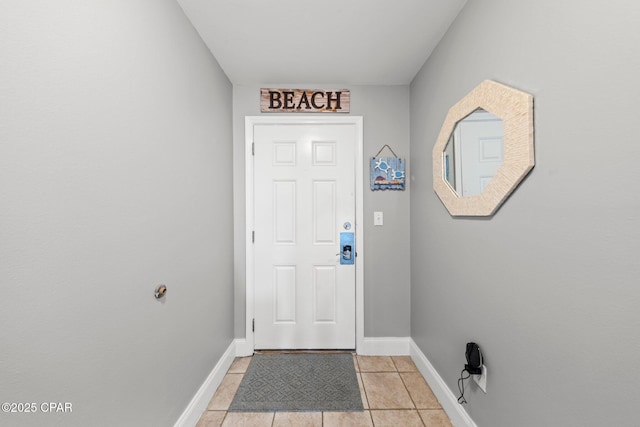 9860 S Thomas Dr Unit 1018, Panama City Beach, FL 32408 - foyer with baseboards and light tile patterned floors