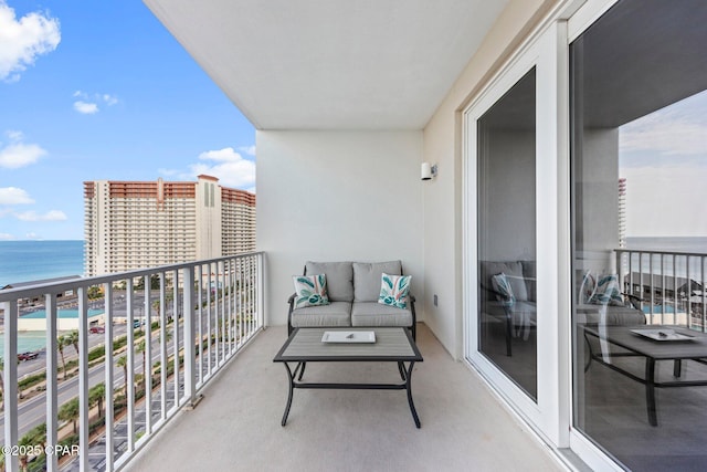 9860 S Thomas Dr Unit 1018, Panama City Beach, FL 32408 - balcony featuring a water view