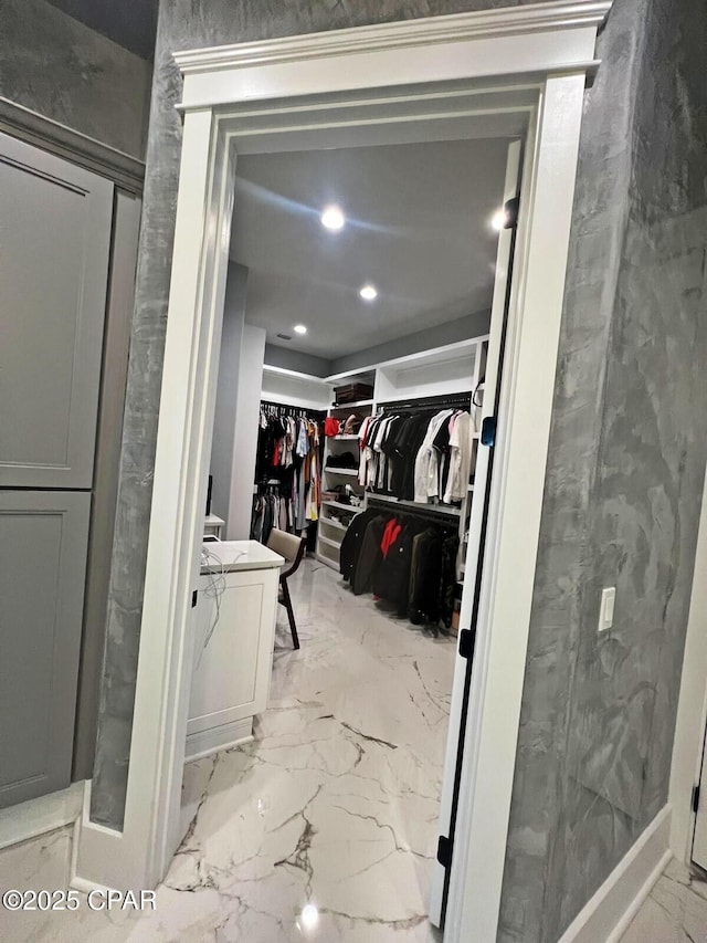 3639 Preserve Blvd, Panama City Beach, FL 32408 - spacious closet with marble finish floor