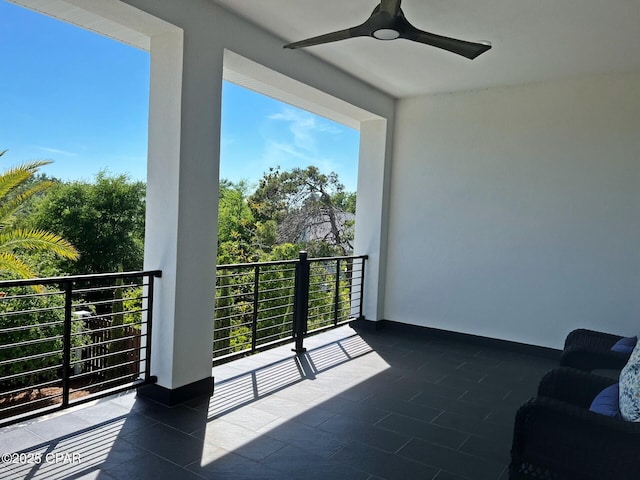 3639 Preserve Blvd, Panama City Beach, FL 32408 - balcony featuring ceiling fan
