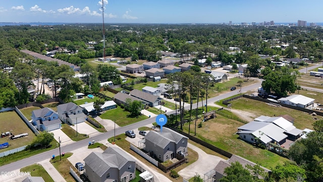 aerial view featuring a residential view
