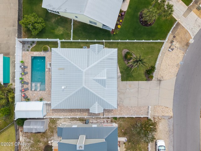 135 Bid A Wee Ln, Panama City Beach, FL 32413 - bird's eye view of a pool area