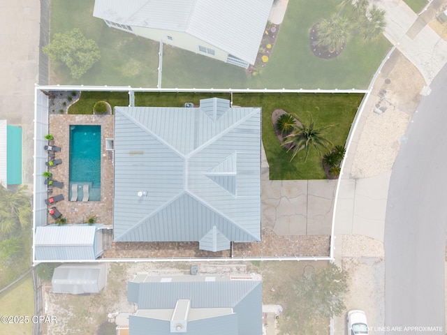 135 Bid A Wee Ln, Panama City Beach, FL 32413 - drone / aerial view of a pool area