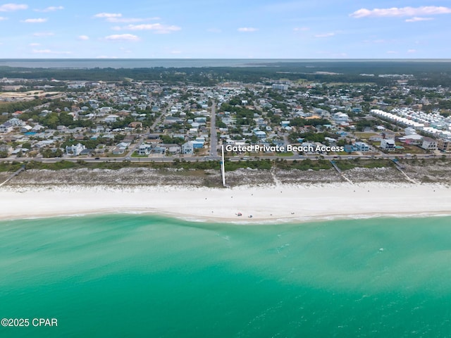 135 Bid A Wee Ln, Panama City Beach, FL 32413 - aerial overview of property's location featuring expansive coastline and nearby suburban area
