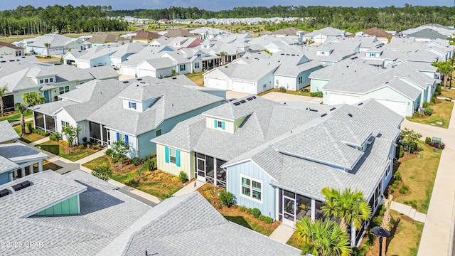 aerial view featuring a residential view