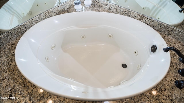 room details featuring a whirlpool tub