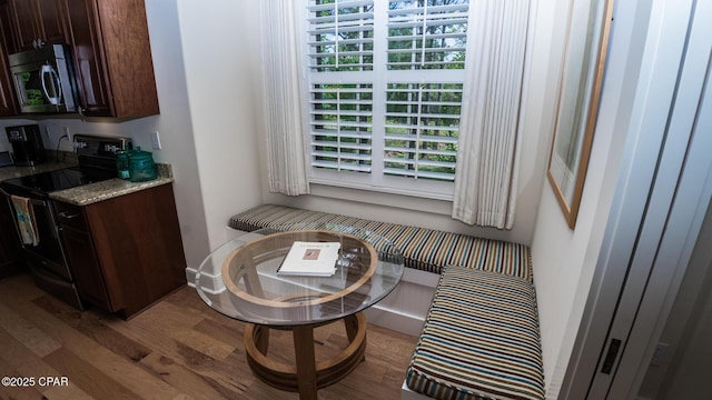 interior space featuring plenty of natural light and wood finished floors