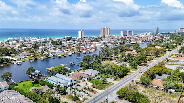 8597 N Lagoon Dr, Panama City, FL 32408 - aerial view with a water view