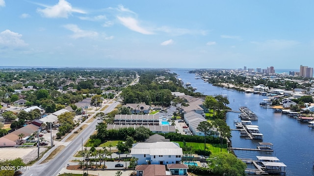 8597 N Lagoon Dr, Panama City, FL 32408 - aerial view with a water view