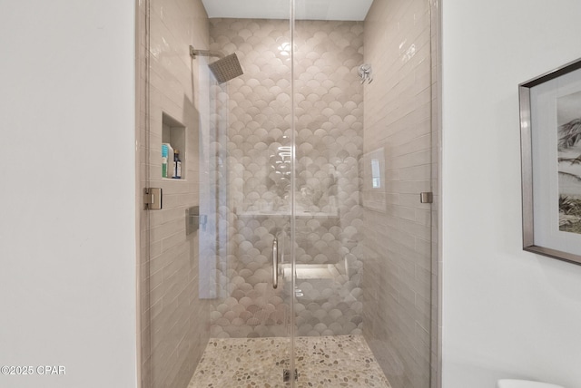 8597 N Lagoon Dr, Panama City, FL 32408 - full bath with a shower stall