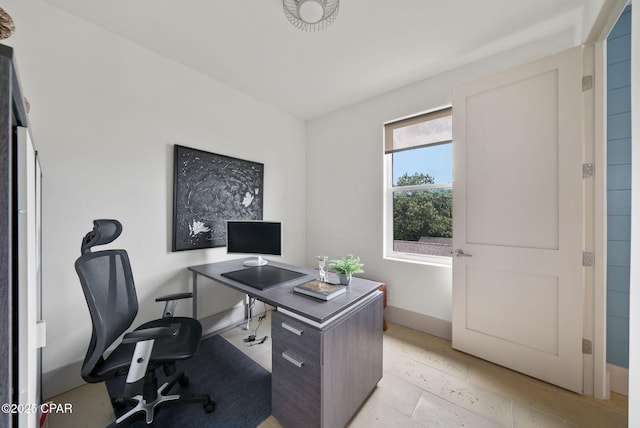 8597 N Lagoon Dr, Panama City, FL 32408 - office area with baseboards
