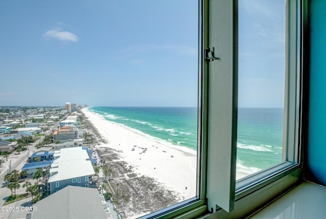 8601 Surf Dr Unit 14E, Panama City, FL 32408 - view of water feature with a beach view