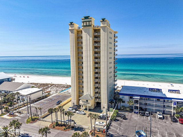 8601 Surf Dr Unit 14E, Panama City, FL 32408 - view of water feature with a view of the beach
