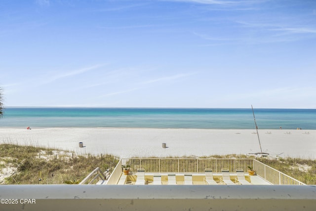 8601 Surf Dr Unit 14E, Panama City, FL 32408 - view of water feature featuring a beach view