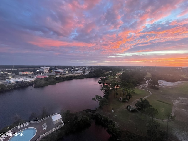 9860 S Thomas Dr Unit 1202, Panama City Beach, FL 32408 - aerial view of property's location featuring a large body of water