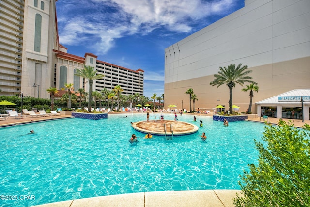 9860 S Thomas Dr Unit 1202, Panama City Beach, FL 32408 - view of community pool