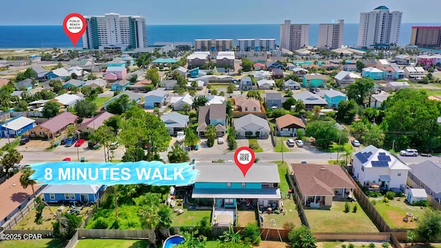 drone / aerial view of a nearby body of water