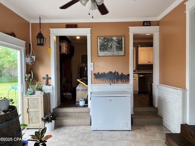 3906 W 24th Ct, Panama City, FL 32405 - property entrance featuring ceiling fan