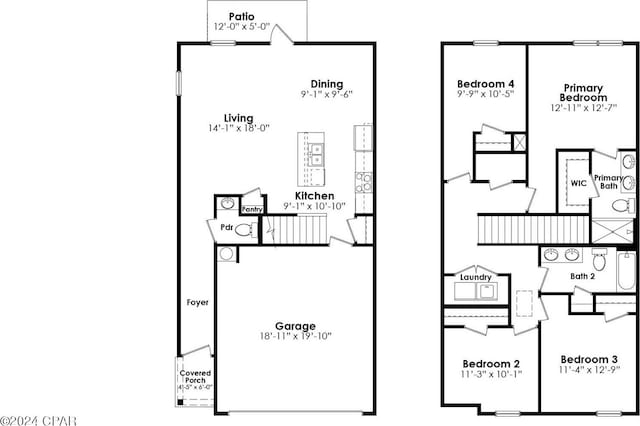 252 Salt Creek Ln, Mexico Beach, FL 32456 - home floor plan