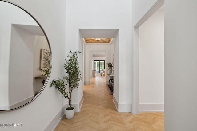 hall with baseboards