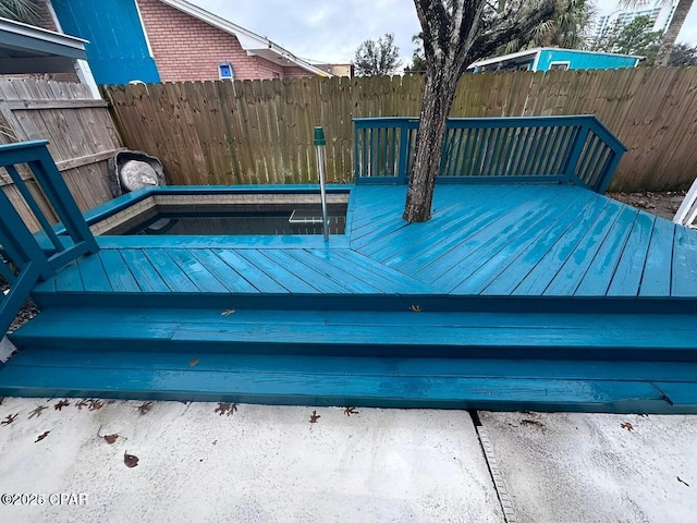 3733 Benbow St, Panama City Beach, FL 32408 - view of wooden deck