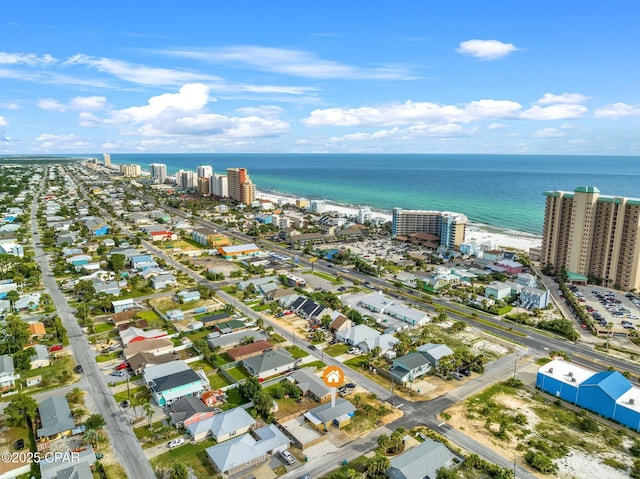 4025 Venus St, Panama City Beach, FL 32408 - birds eye view of property with a city view and a water view