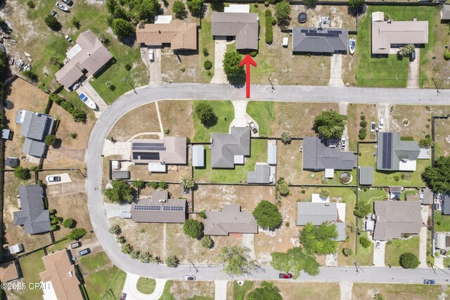 3947 Verona Cir, Panama City, FL 32405 - aerial view featuring a residential view