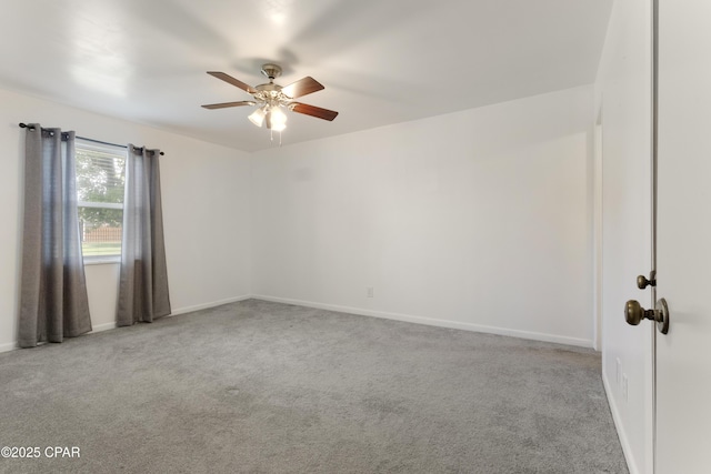 3947 Verona Cir, Panama City, FL 32405 - carpeted spare room with baseboards and ceiling fan