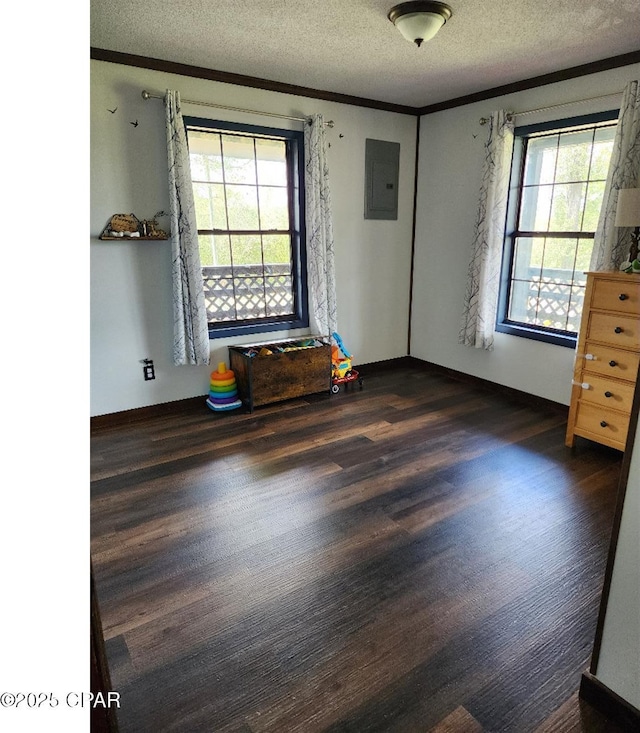 14235 NW Henry Grantham Rd, Altha, FL 32421 - full bathroom with vanity, toilet, a textured ceiling, wood finished floors, and a shower with curtain