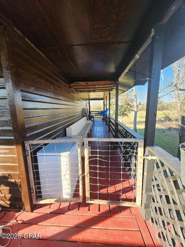 exterior space with a porch