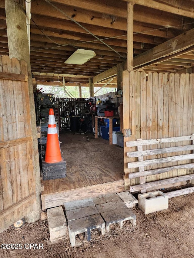 view of stable