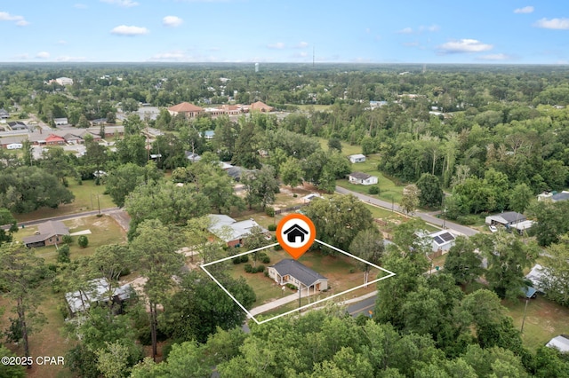 871 2nd St, Chipley, FL 32428 - aerial view of property's location featuring property boundaries highlighted and a forest