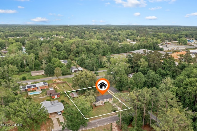 871 2nd St, Chipley, FL 32428 - aerial view of property's location featuring a forest and property boundaries highlighted