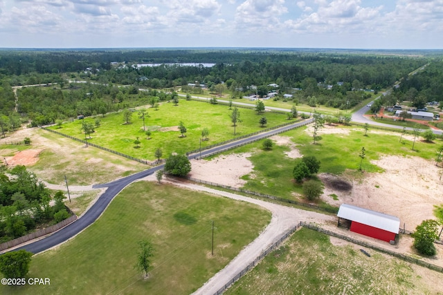 2612 NW County Road 274, Fountain, FL 32438 - birds eye view of property with a rural view and a wooded view