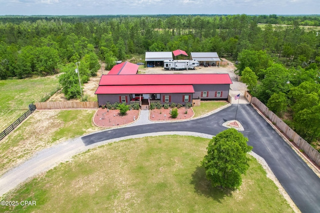 2612 NW County Road 274, Fountain, FL 32438 - bird's eye view with a forest view