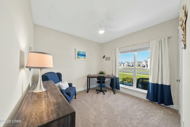 1294 Conolly Blvd, Lynn Haven, FL 32444 - carpeted office with ceiling fan and baseboards
