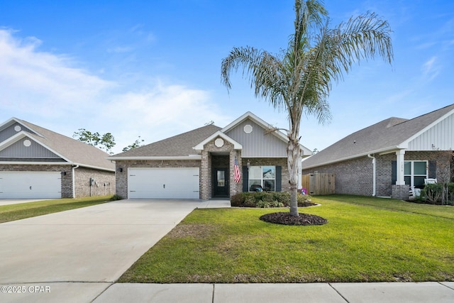 1294 Conolly Blvd, Lynn Haven, FL 32444 - view of front of home with a garage, brick siding, and concrete driveway