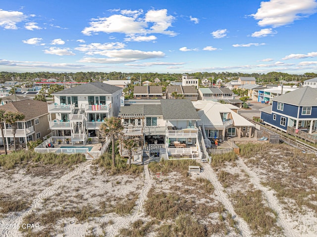 aerial view of residential area